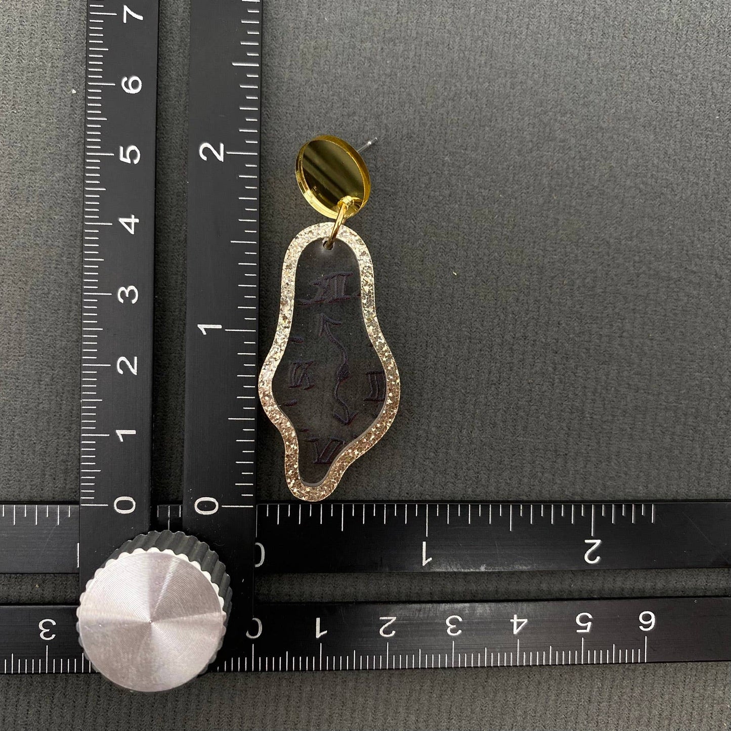 Time Flies Geometric Earrings