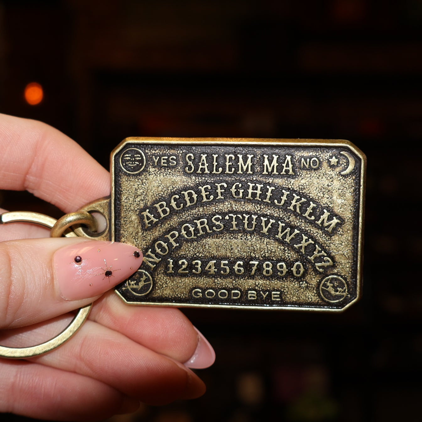 Key Chain Spirit Board Brass