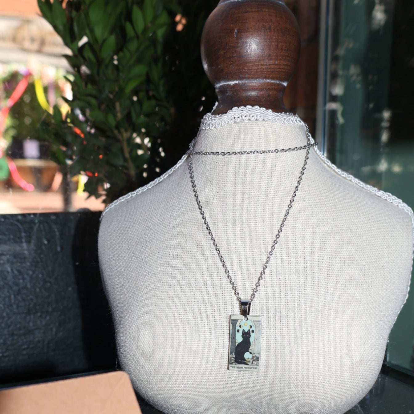 The High Priestess Black Cat Necklace