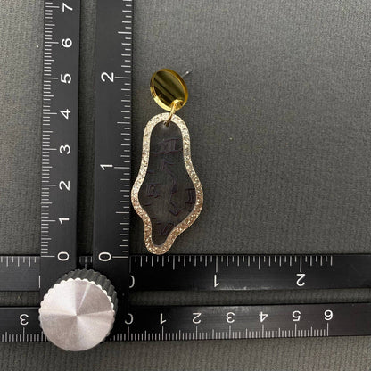 Time Flies Geometric Earrings