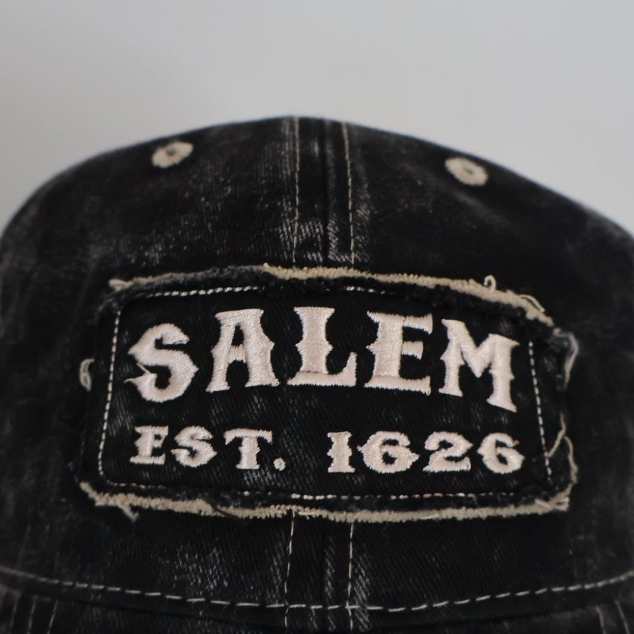 Hat Salem Patch Distressed