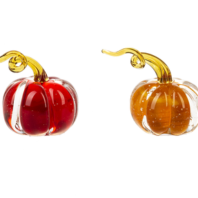 Mini Glass Pumpkin Figurines