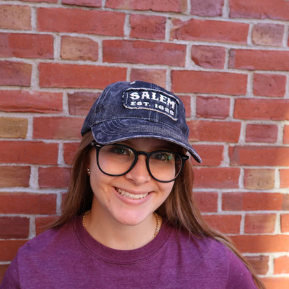 Hat Salem Patch Distressed