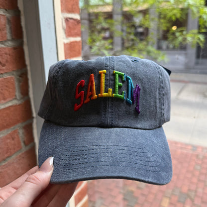 Hat Salem Rainbow Letters