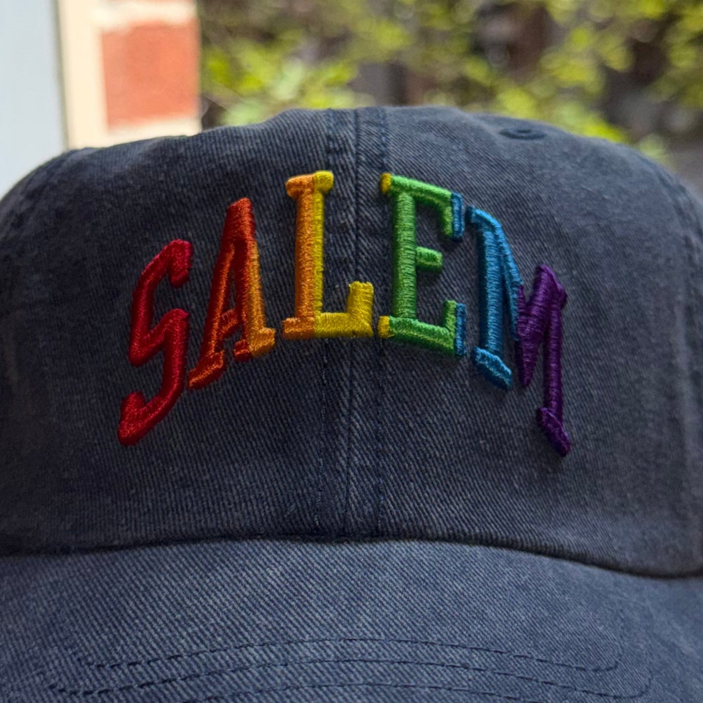 Hat Salem Rainbow Letters