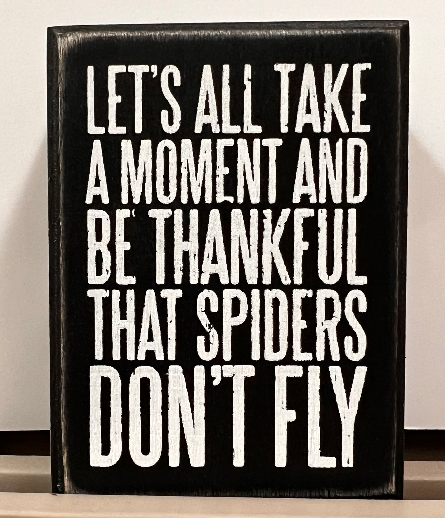 Spiders Don't Fly sign