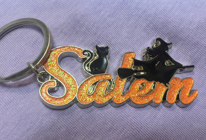 Sparkly Salem Keyring