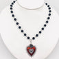 Gothic Red Devil's Eye Pendant Necklace