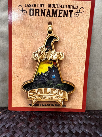 Wooden Salem Ornaments
